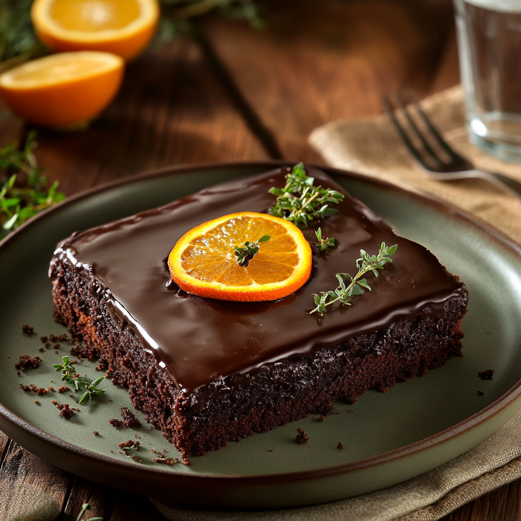 Chocolate Orange Traybake Cake