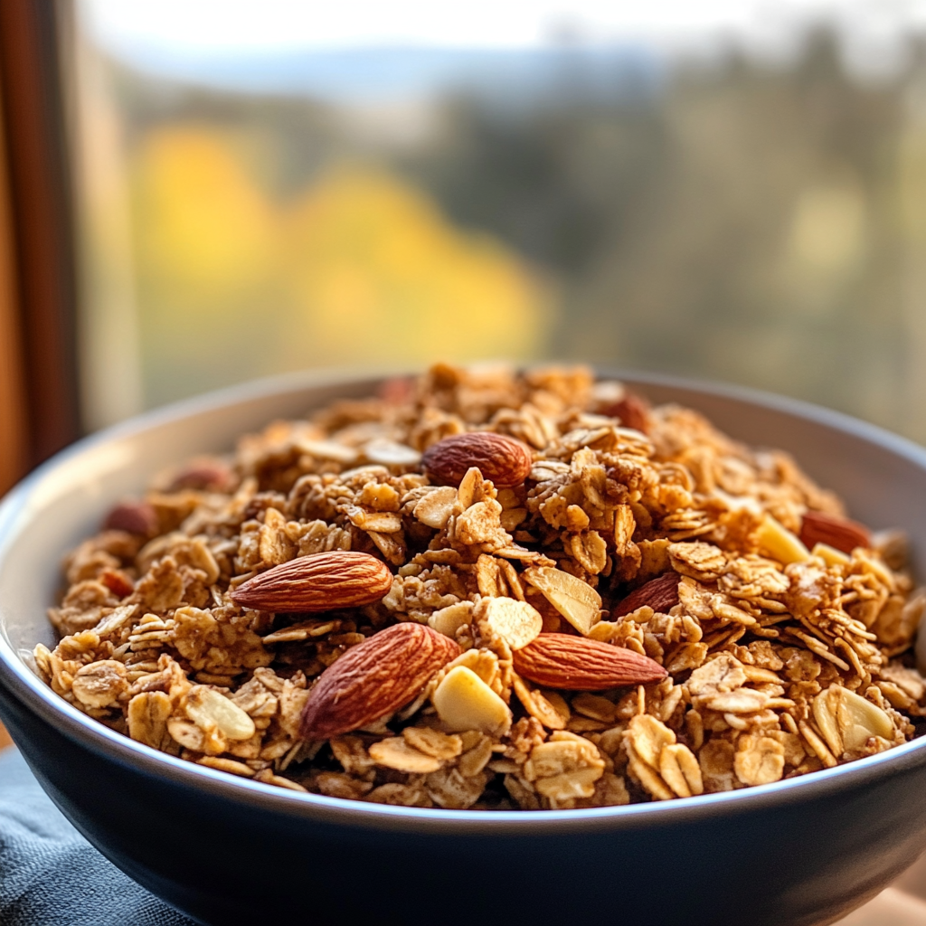 Maple Almond Granola Clusters