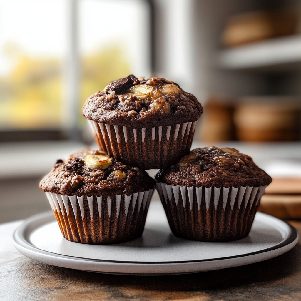 Chocolate Banana Muffins