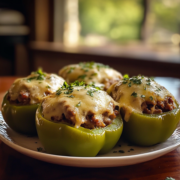 Philly Cheesesteak Stuffed Peppers