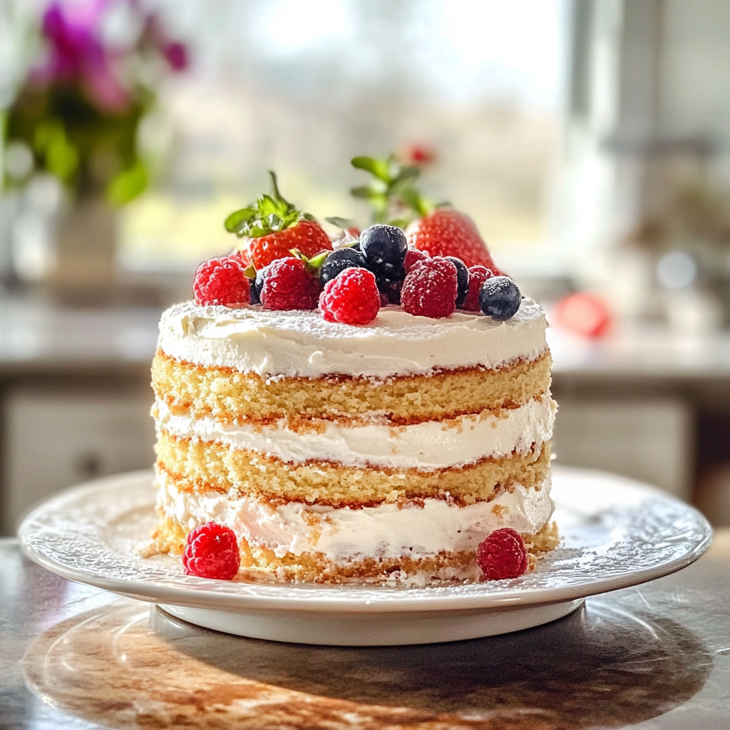 Vanilla naked cake