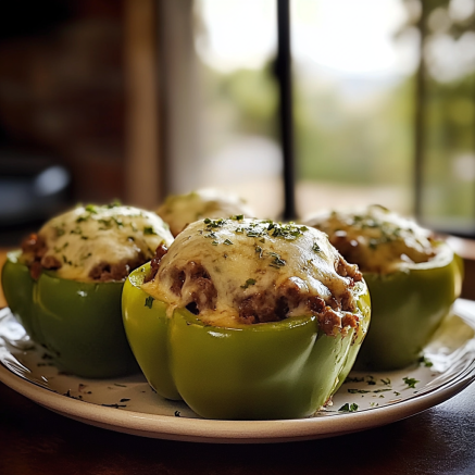Philly Cheesesteak Stuffed Peppers