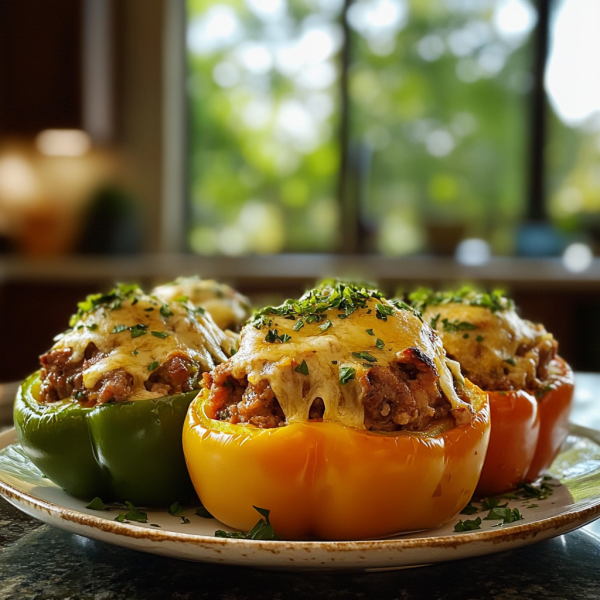 Philly Cheesesteak Stuffed Peppers