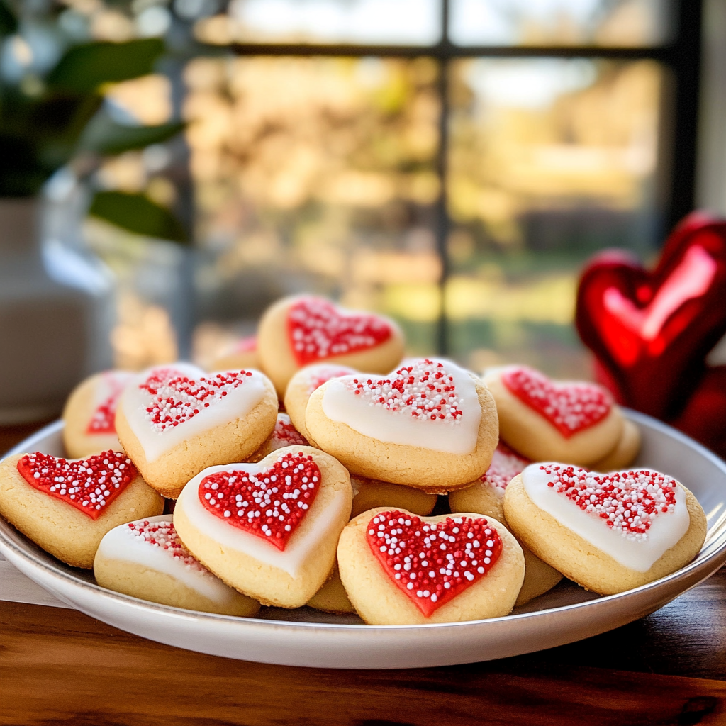 Valentine’s Heart Sugar Cookies