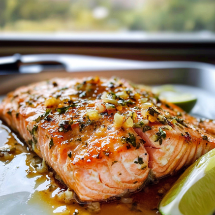 Honey-Lime Garlic Butter Salmon