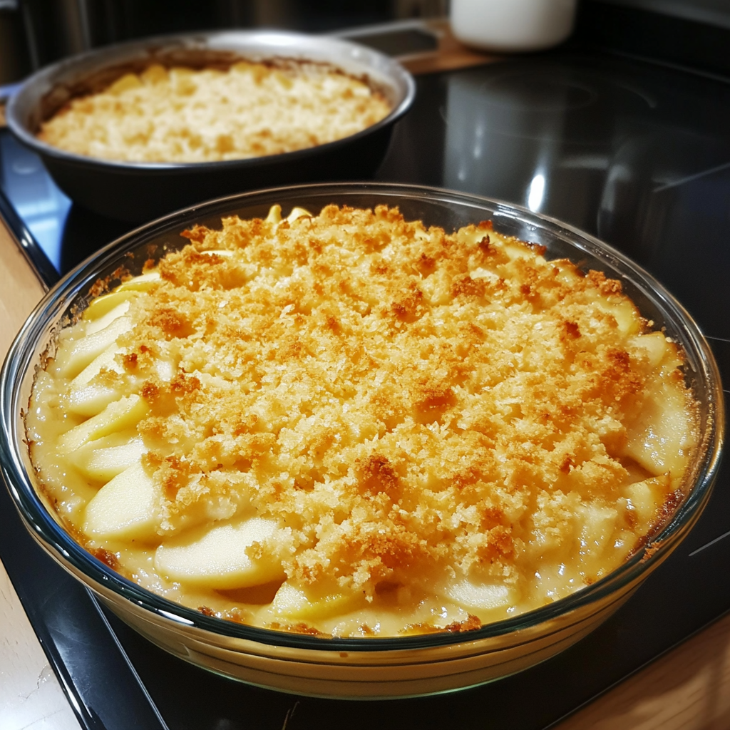Oat-Topped Apple Pear Crumble