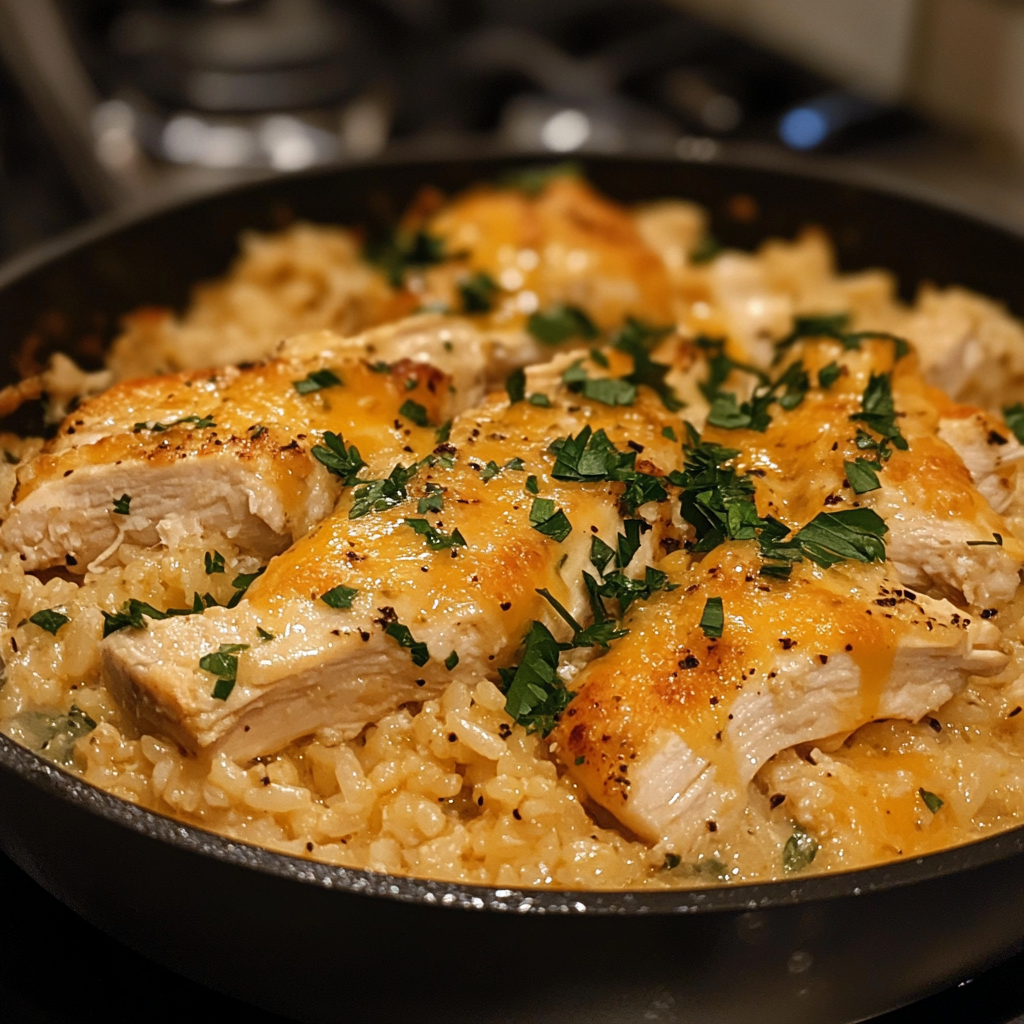 Cheesy Chicken and Rice Casserole