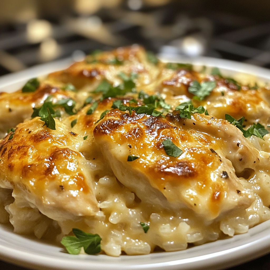 Cheesy Chicken and Rice Casserole