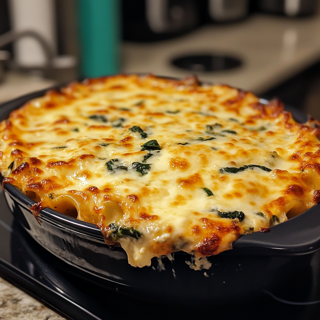 Spinach Ricotta Slow Cooker Lasagna