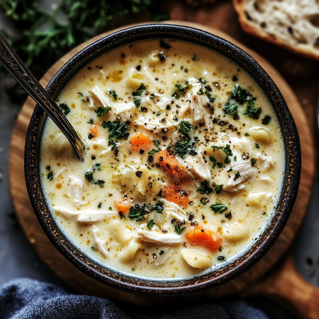 creamy chicken noodle soup