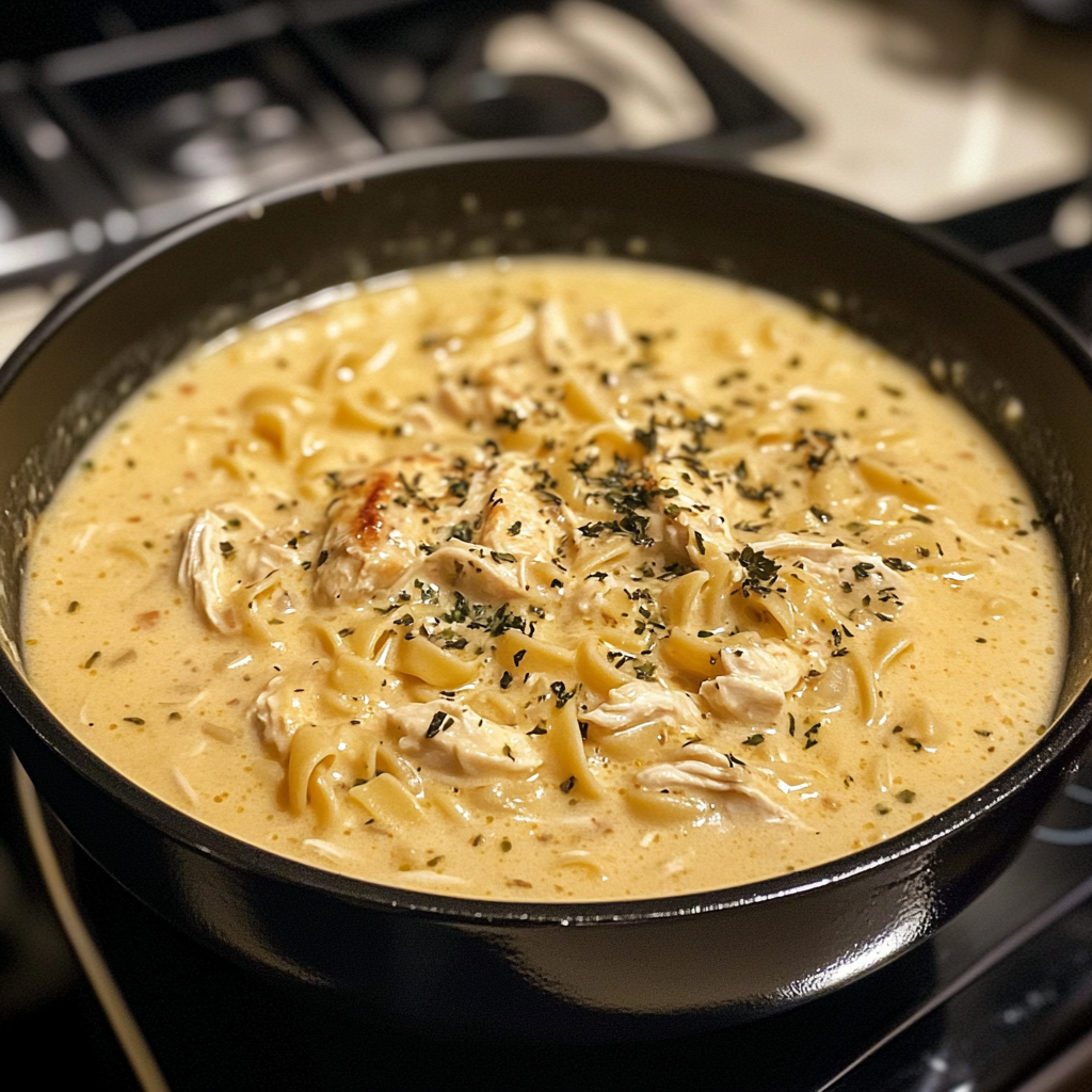 creamy chicken noodle soup