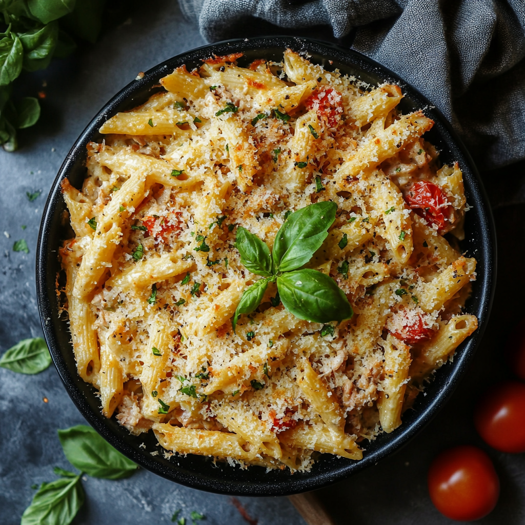 Creamy Tuna Pasta Bake