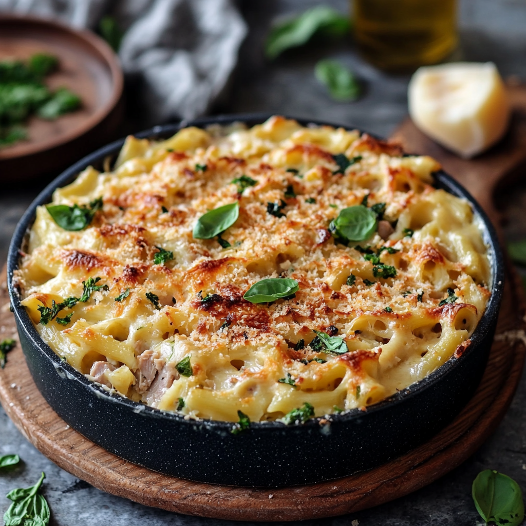 Creamy Tuna Pasta Bake