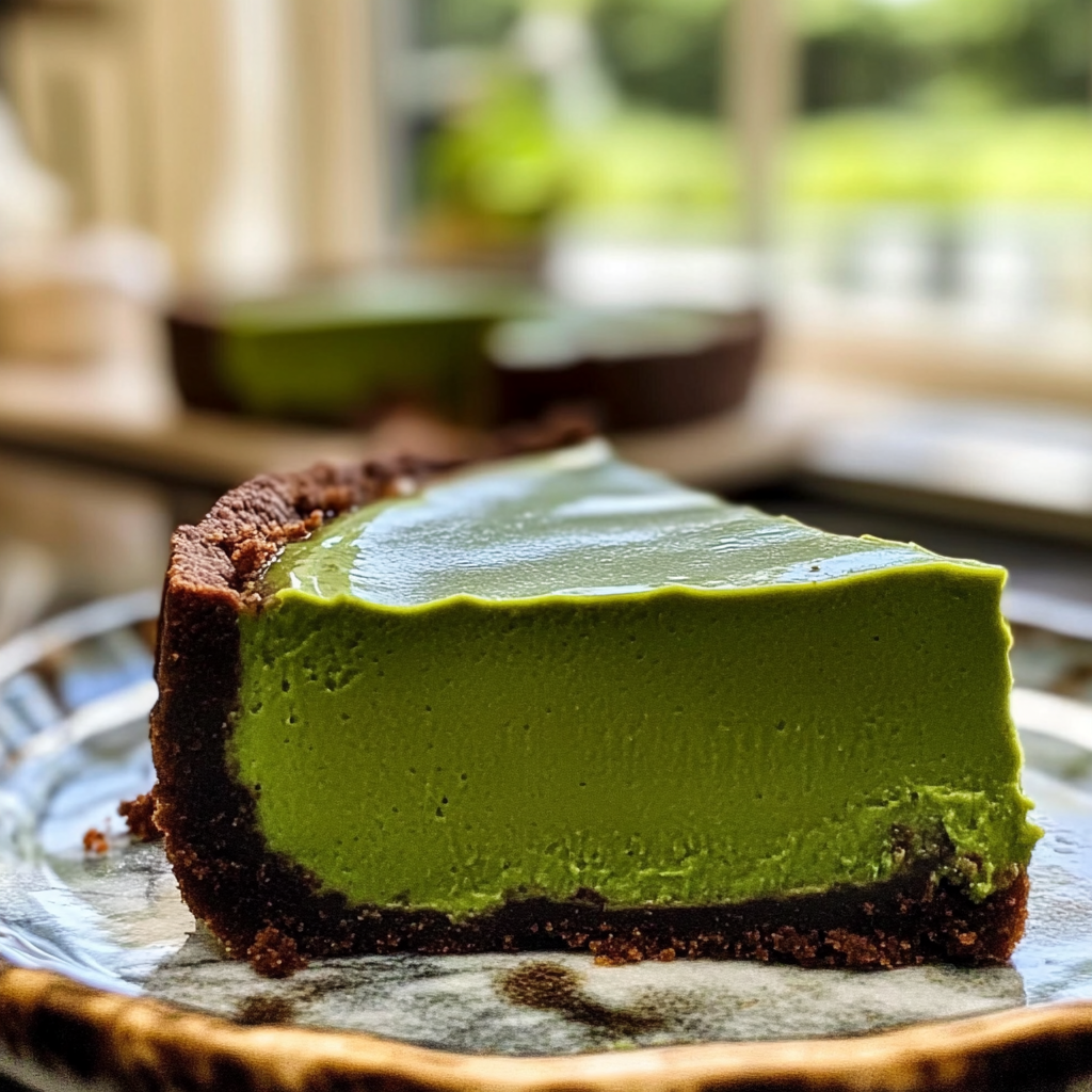 Green Velvet Cheesecake