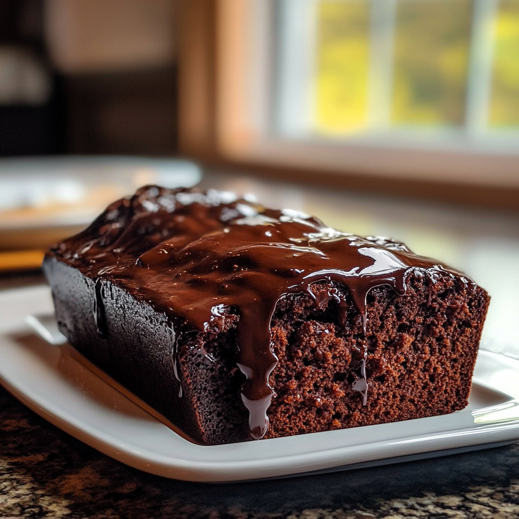Hot Fudge Brownie Bread
