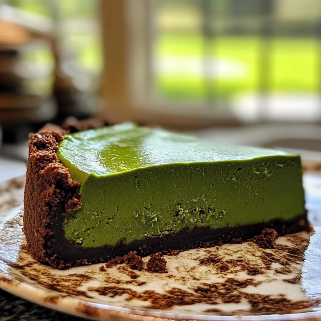 Green Velvet Cheesecake