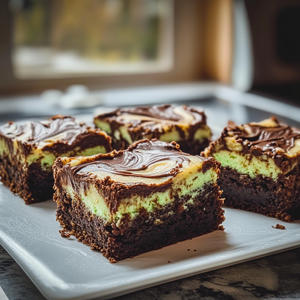 Mint Chocolate Cheesecake Brownies