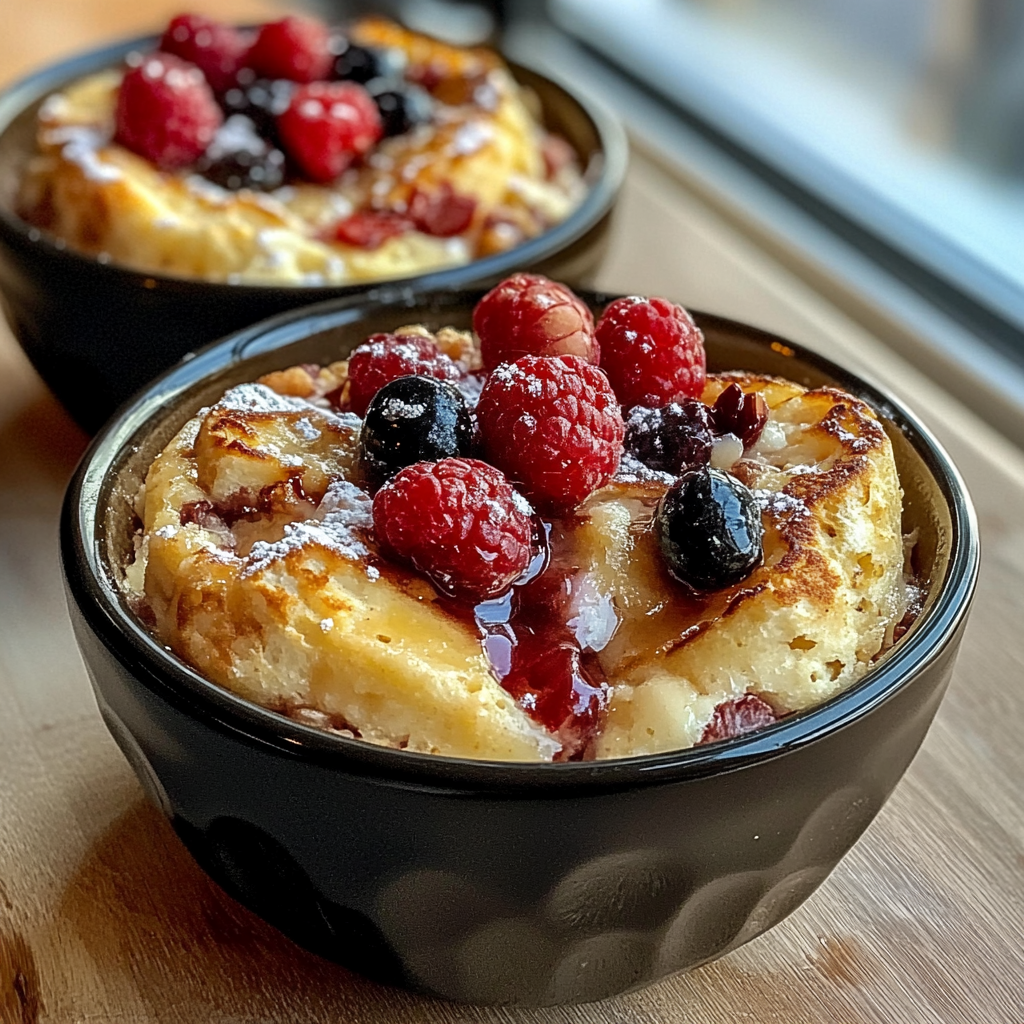 Baked Protein Pancake Bowls