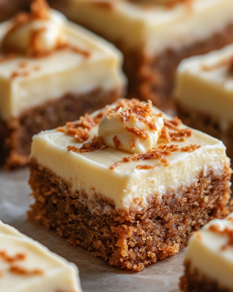 Carrot Cake Bars with Cream Cheese Frosting