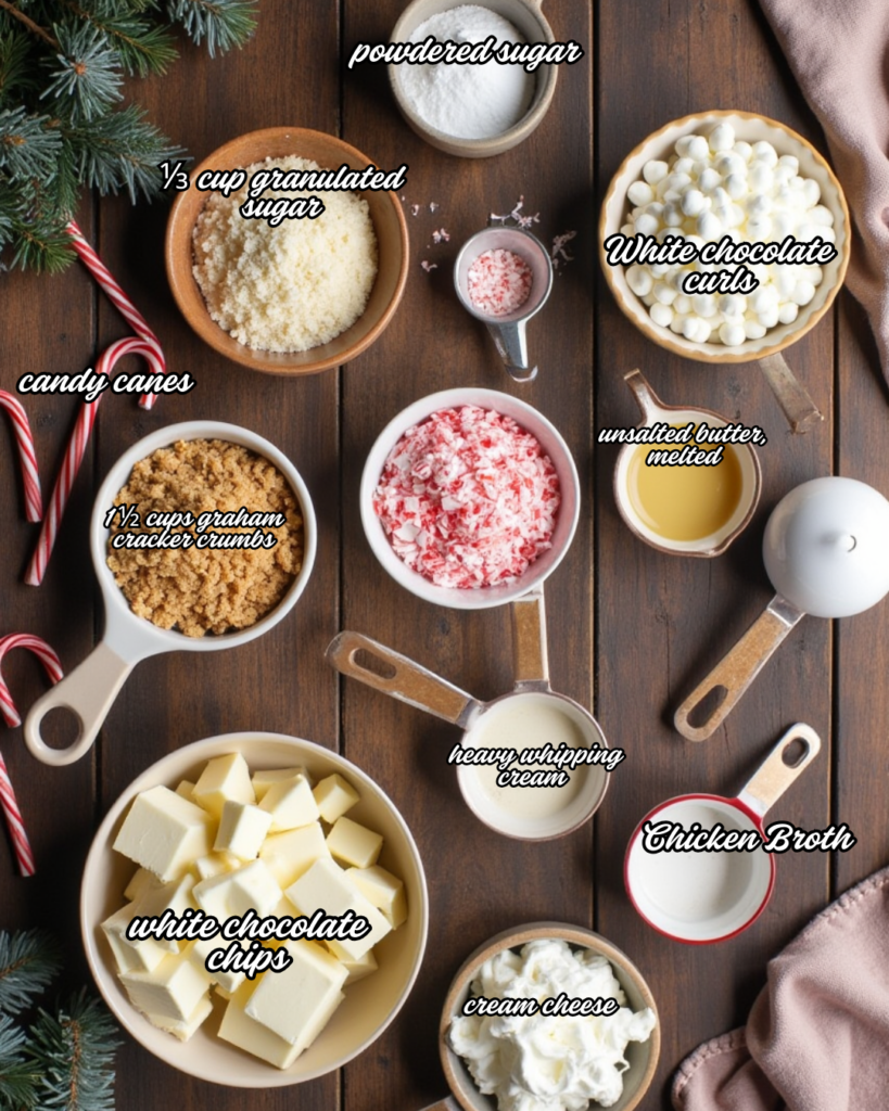 White Chocolate Peppermint Cheesecake Mousse Pie