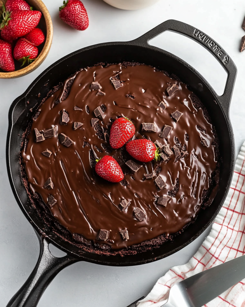 Gooey Chocolate Skillet Cake