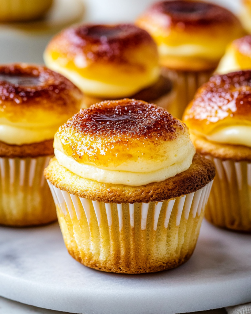 Crème brûlée cupcakes