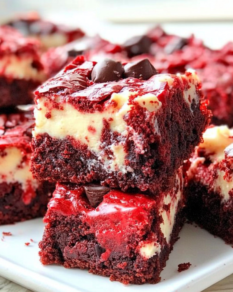 Red Velvet Cheesecake Brownies