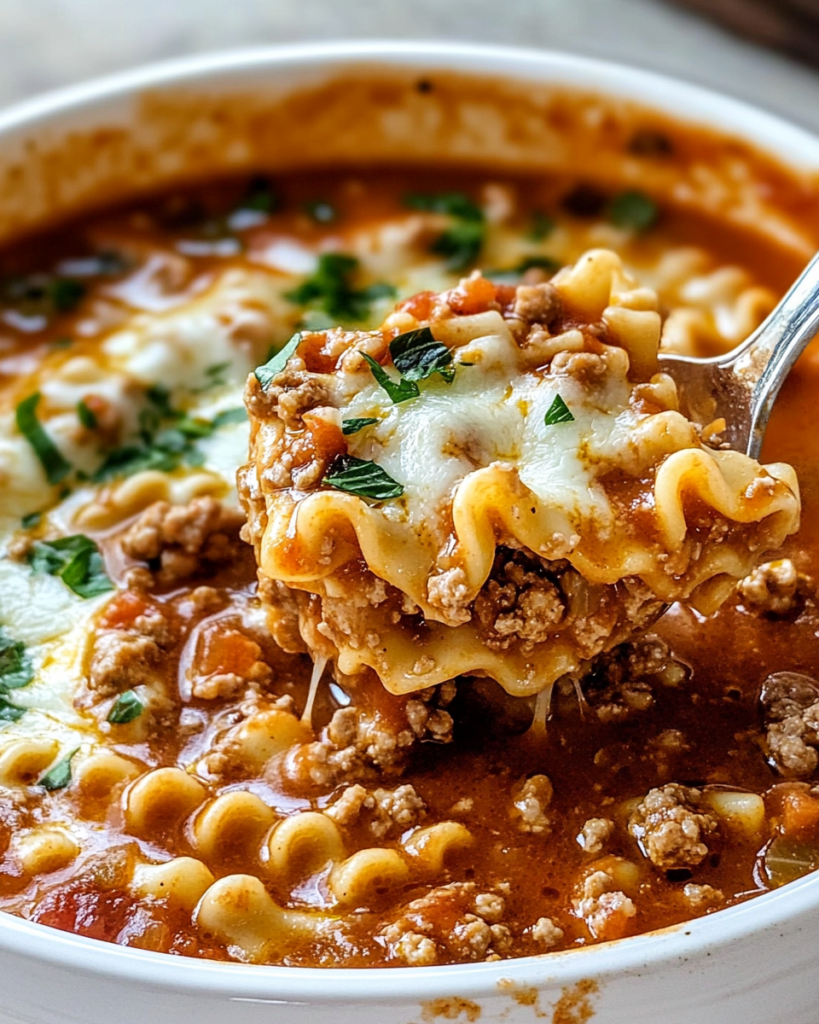 Crock Pot Lasagna Soup