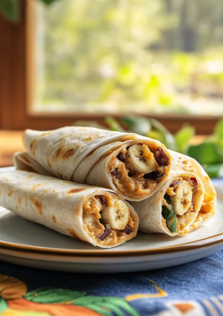 Peanut Butter Banana Wraps