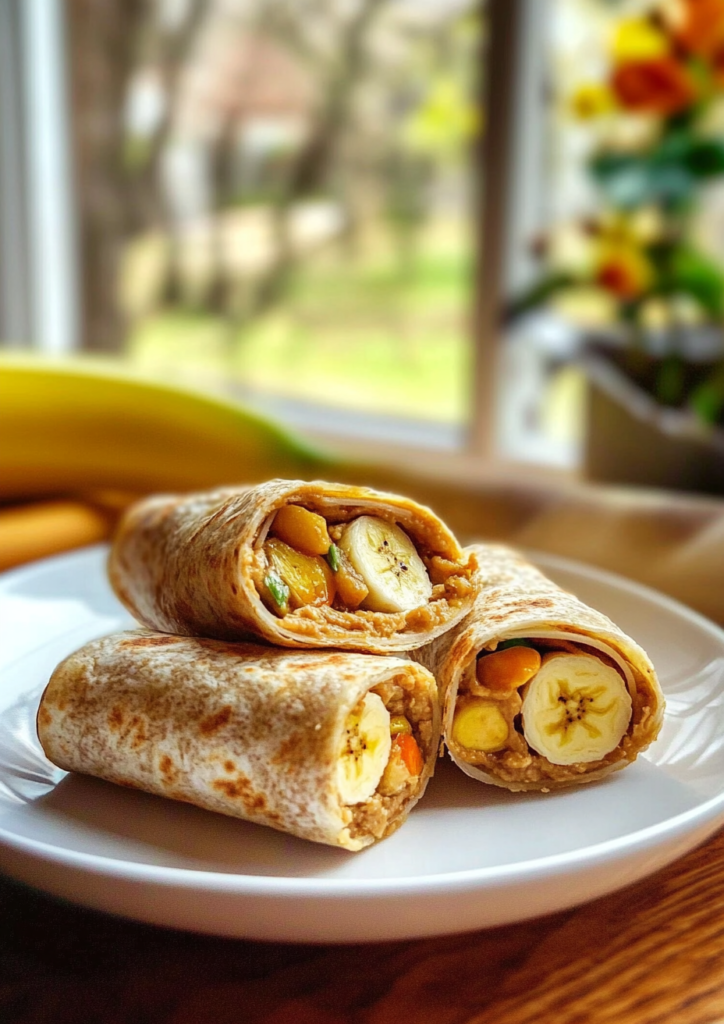Peanut Butter Banana Wraps