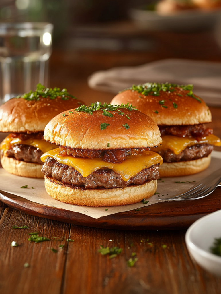 Beef ‘N Cheddar Sliders Recipe