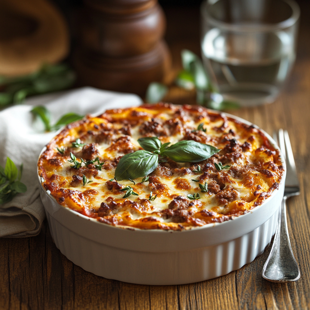 Meat Pizza Casserole