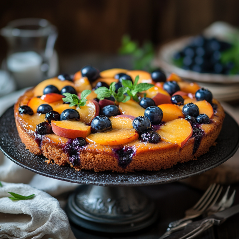 Peach Blueberry Cake