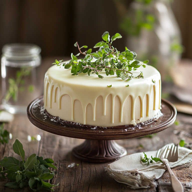 White Chocolate Drip Cake