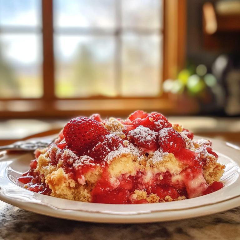 Strawberry Cheesecake Dump Cake Recipe