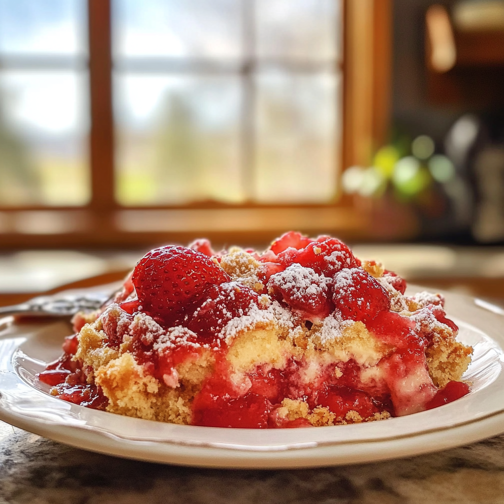 Strawberry Cheesecake Dump Cake Recipe