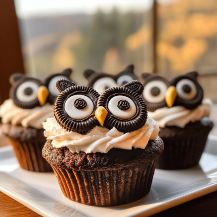 Oreo Owl Cupcakes