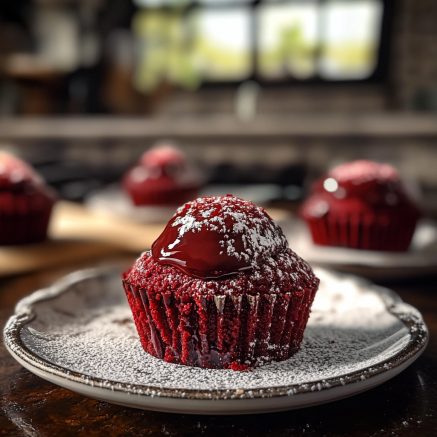 Red Velvet Lava Cupcakes