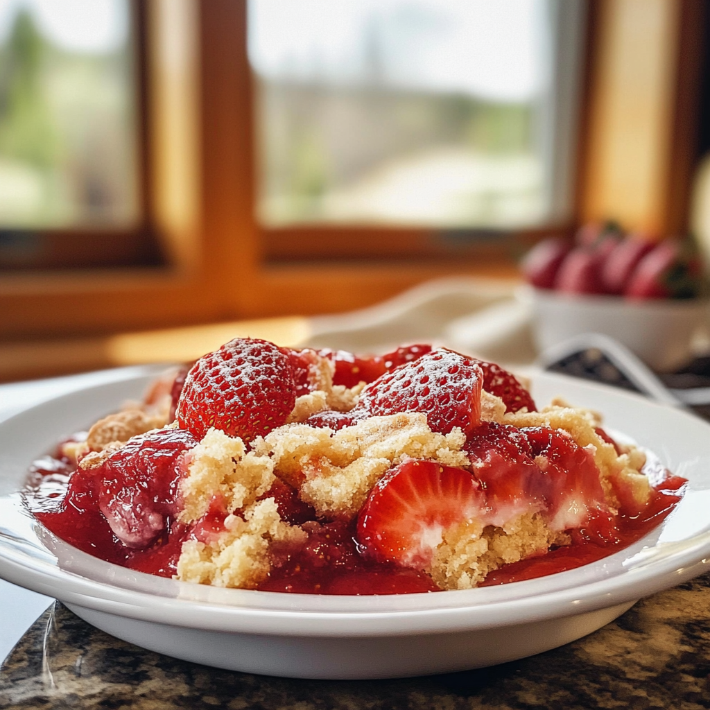 Strawberry Cheesecake Dump Cake Recipe