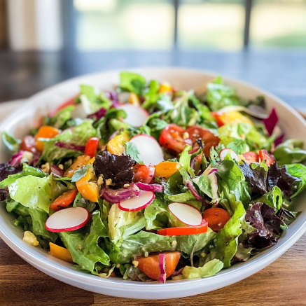 Fresh Garden Salad with Vinaigrette