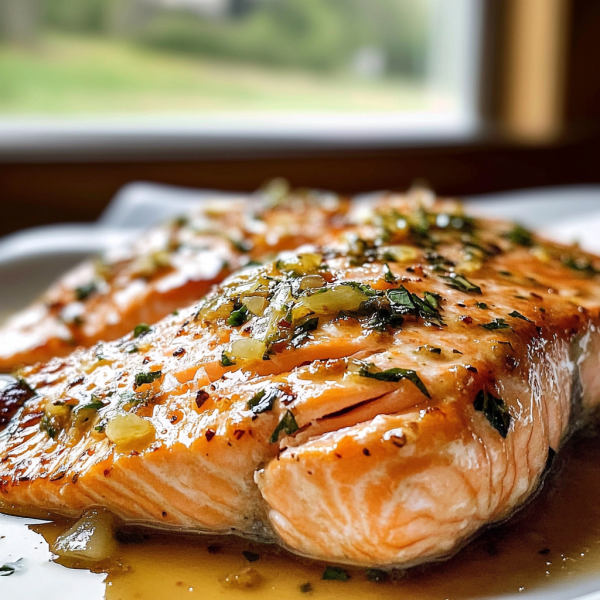 Honey-Lime Garlic Butter Salmon
