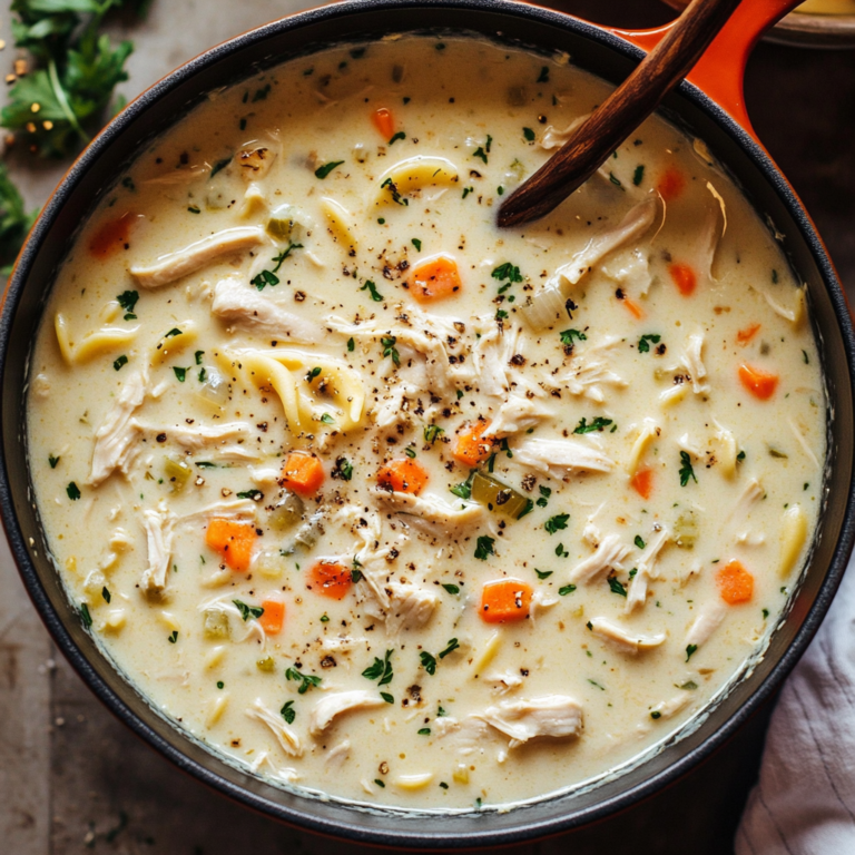 creamy chicken noodle soup