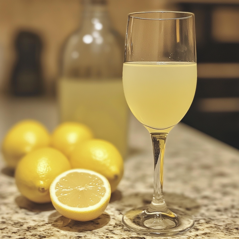 Non-alcoholic limoncello