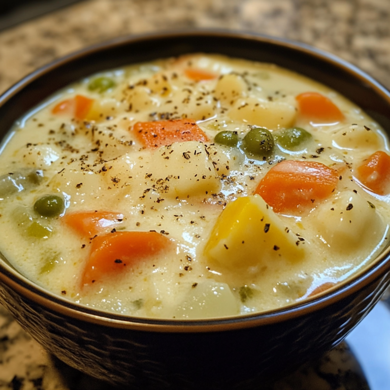 Slow Cooker Creamy Vegetable Soup