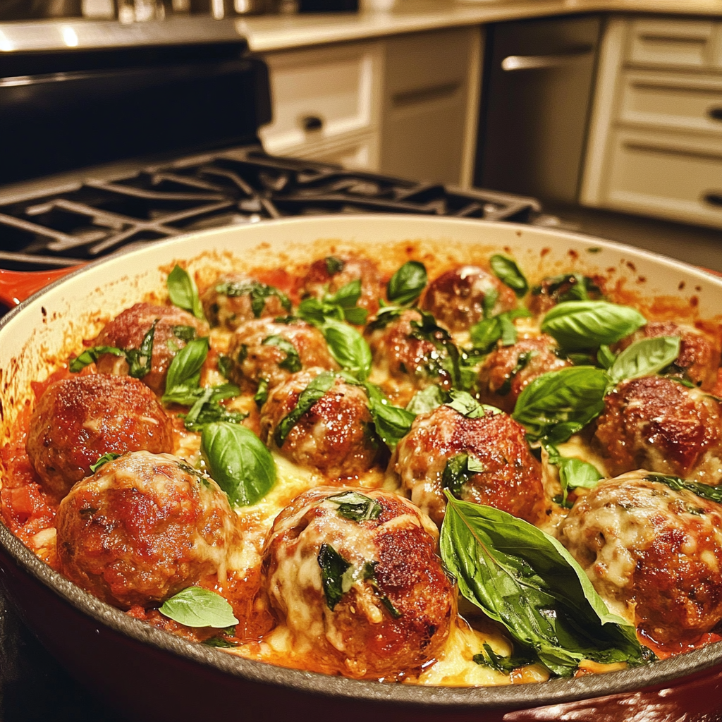 Basil and Garlic Meatballs