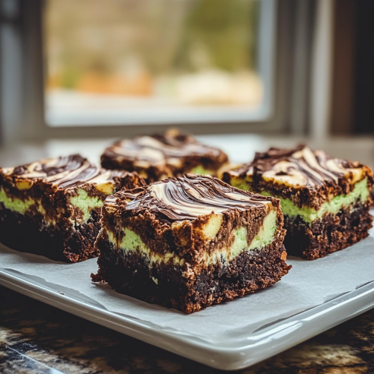 Mint Chocolate Cheesecake Brownies