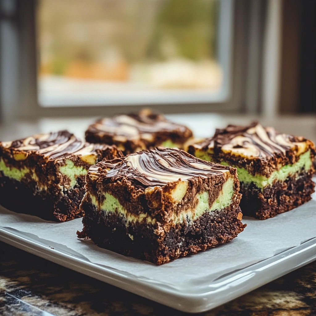 Mint Chocolate Cheesecake Brownies