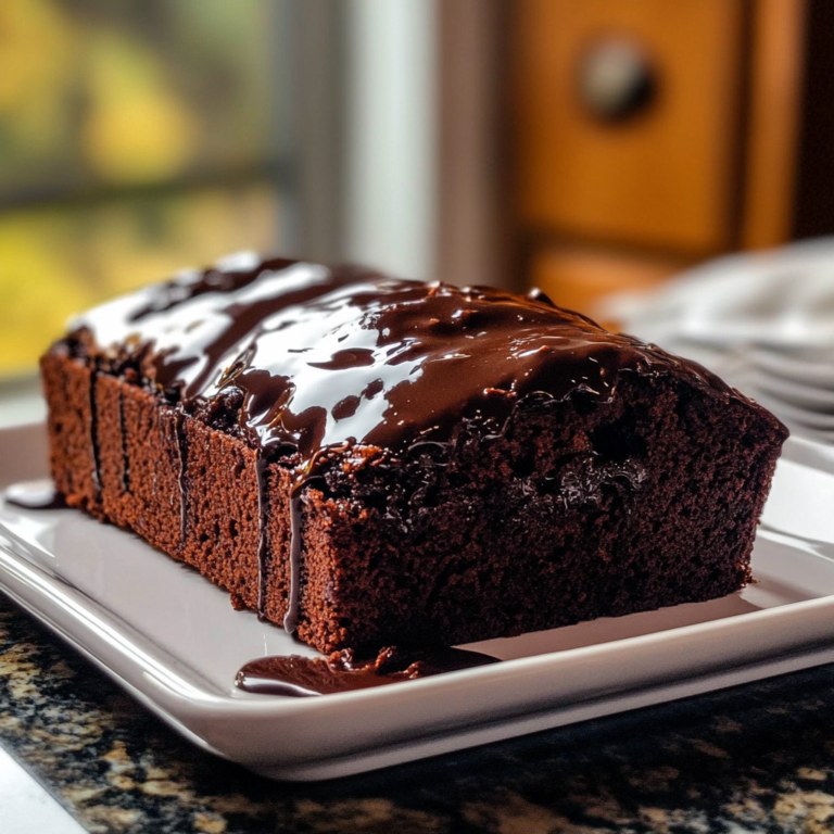 Hot Fudge Brownie Bread