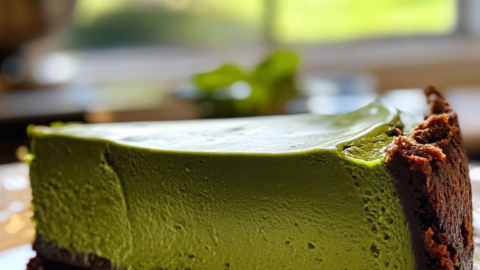 Green Velvet Cheesecake