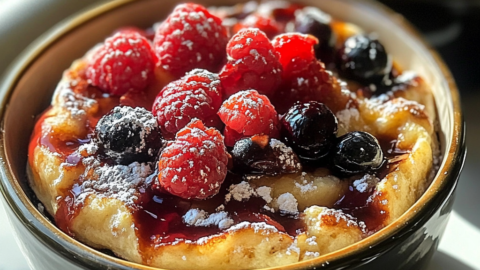 Baked Protein Pancake Bowls